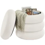 Hoiupuff ULOM015WD01 panipaigaga kreemvalge tumba