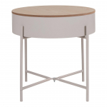 Abilaud Sisco 40x40 cm beež melamiin MDF ja teras