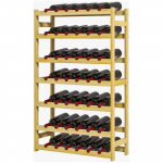 Veiniriiul 63 x 25 x 102 cm looduslik 42 pudelile