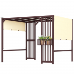 Pergola 295x252 cm Tumepruun