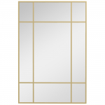 Seinapeegel 90 x 60 cm kuldne metallraam ja 3 mm klaas