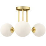Laelamp 42 x 42 x 26,5 cm kuldne modernne 3 x G9 pesaga