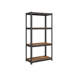 Metallist laoriiul 40 x 80 x 160 cm pruun must