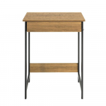 V&auml;ike kontorilaud pruun 60&times;40 cm MDF ja raud