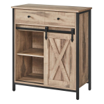 Helepruun kummut 70x30x80 cm riiul sahtel ja liuguks