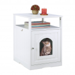 Kinnine kassiliivakast 64 x 48 x 53 cm valge MDF kapp