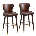 Baaritoolid 2tk 52x53x101 cm Pruun