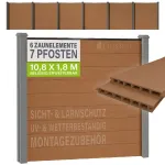 Homestar WPC privaatsuspiire 6 paneeli ja 7 posti