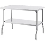 T&ouml;&ouml;laud 122x76x86 cm kokkupandav roostevaba teras