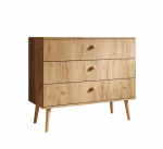 Sahtlitega kummut Beni 100x85x41 cm Tamm