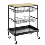 Ratastel serveerimislaud k&ouml;&ouml;k must