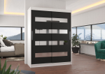 Liugustega Riidekapp BALTIC 150 150x200x58 Valge