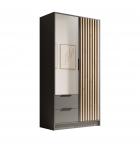 Riidekapp Neri 100 102x200x51 cm Grafiit