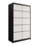Riidekapp Lizi 120 120x200x58 cm Must