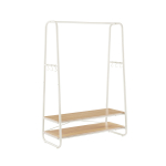 Riidestange valge 45 x 100 x 160 cm