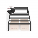 Metallist voodi 90&times;200 cm Tindimust