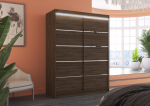 Liugustega Riidekapp LUFT 150 150x200x58 Choco