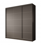 Liugukseline riidekapp Greta 200 200x215x58 Must