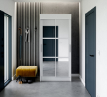 Liugustega Riidekapp KARYL 100 100x216x60 cm Valge