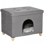 Kassimaja 60x45x44.5 cm Hall 2-&uuml;hes pehme padjaga