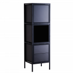 Kummut sahtlitega 145x40x45 Skap must