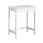 V&auml;ike kirjutuslaud 60 &times; 40 &times; 76 cm valge MDF konksuga