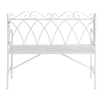 Metallist aiapink 104x55x95 cm valge 2-kohaline