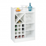 Veiniriiul valge 96 x 63 x 35 cm klaasihoidjaga