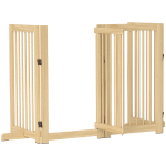 Koerav&auml;rav uksega 220 x 91 cm pruun m&auml;nnipuit 4 paneeli