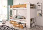 Narivoodi GARET 200x90 104x160x230 cm Valge