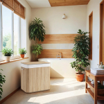 Pesukorv kaanega 150 L 60 x 40 x 61.5 cm Looduslik