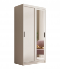 Liugustega Riidekapp Hailey 100 100x205x60 cm Valge