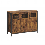 Kummut pruun 100 x 35 x 75 cm vintage stiil ja terasraam