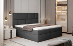 Kontinentaalne voodi Boxspring Florence 185x124x210 cm Tume Hall