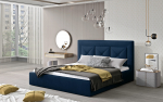 Voodi Cloe 200x200 cm Tume Sinine