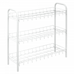 Metallist jalatsiriiul 64x23x59 cm valge