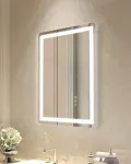 Vannitoapeegel 50x70 cm LED Uduvastane H&auml;mardatav Seinapealne