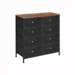 Kummut sahtlitega 80x30x81.5 cm must