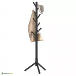 Riidenagi 47x47x175 cm must kummipuust reguleeritav