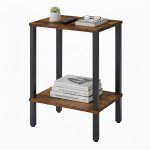 Abilaud pruun-must 55 x 38 x 30 cm 2 riiulit