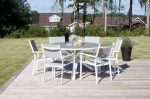 Aintwood s&ouml;&ouml;gikomplekt l&auml;bim&otilde;&otilde;t 140 cm valge-hall terrassile