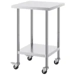 T&ouml;&ouml;laud 61x61x95.5 cm h&otilde;bedane roostevaba teras