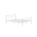 Metallist voodiraam valge 160x200 cm kuni 450 kg