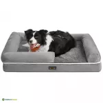 Koera pesa 91 x 71 x 25 cm helehall vahtpolstriga