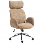 Kontoritool 65 &times; 75 &times; 115 123 cm pruun boucl&eacute;