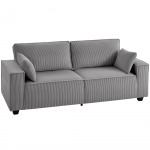 3-kohaline diivan 218 &times; 79 &times; 91 cm helehall samet