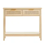 Konsollilaud 100x30x74.5 cm naturaalne rotang