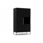 Riidekapp Lanzzi 135 120x60x200 cm Must