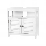Valamukapp 60 x 60 x 30 cm valge MDF 2 kambrit