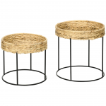 Diivanilaua komplekt Boho pruun must